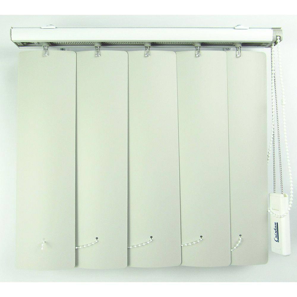 Persiana Vertical Em Pvc Crisdan Largura 1,90 X 2,30 Altura Cinza