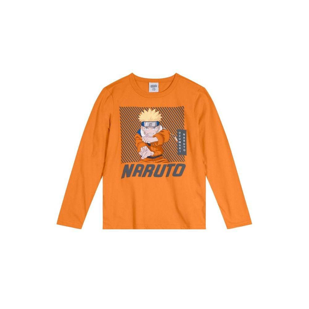 Camiseta Naruto Em Malha Infantil Unissex Brandili