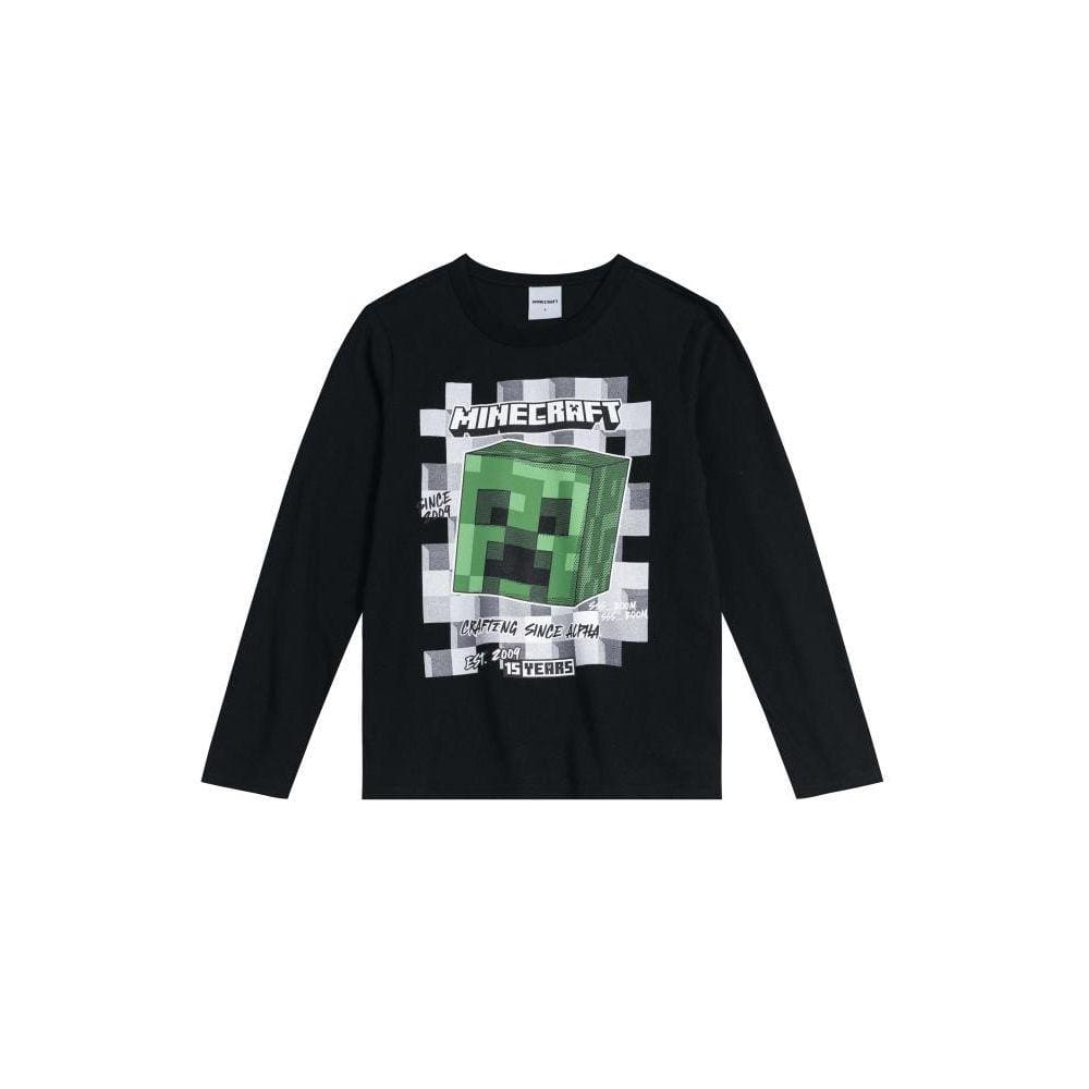 Camiseta Minecraft Em Malha Infantil Unissex Brandili