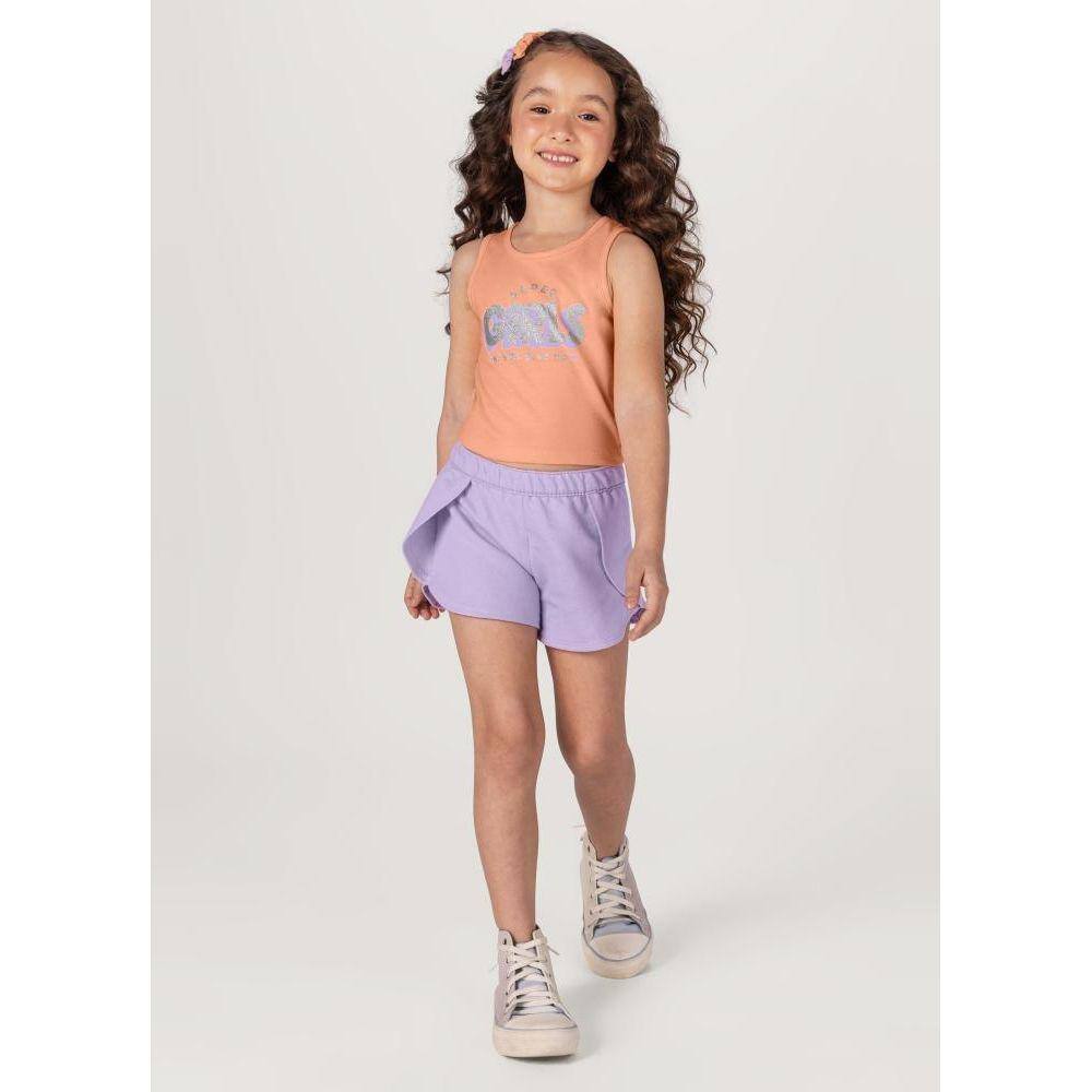 Conjunto Infantil Menina Com Glitter Brandili