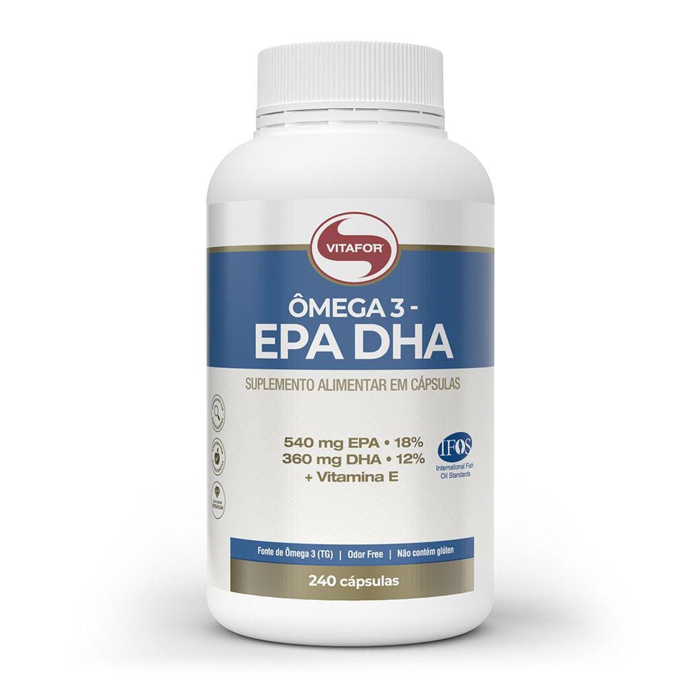 Omega 3 EPA 540mg + DHA 360mg (240 Caps) Vitafor
