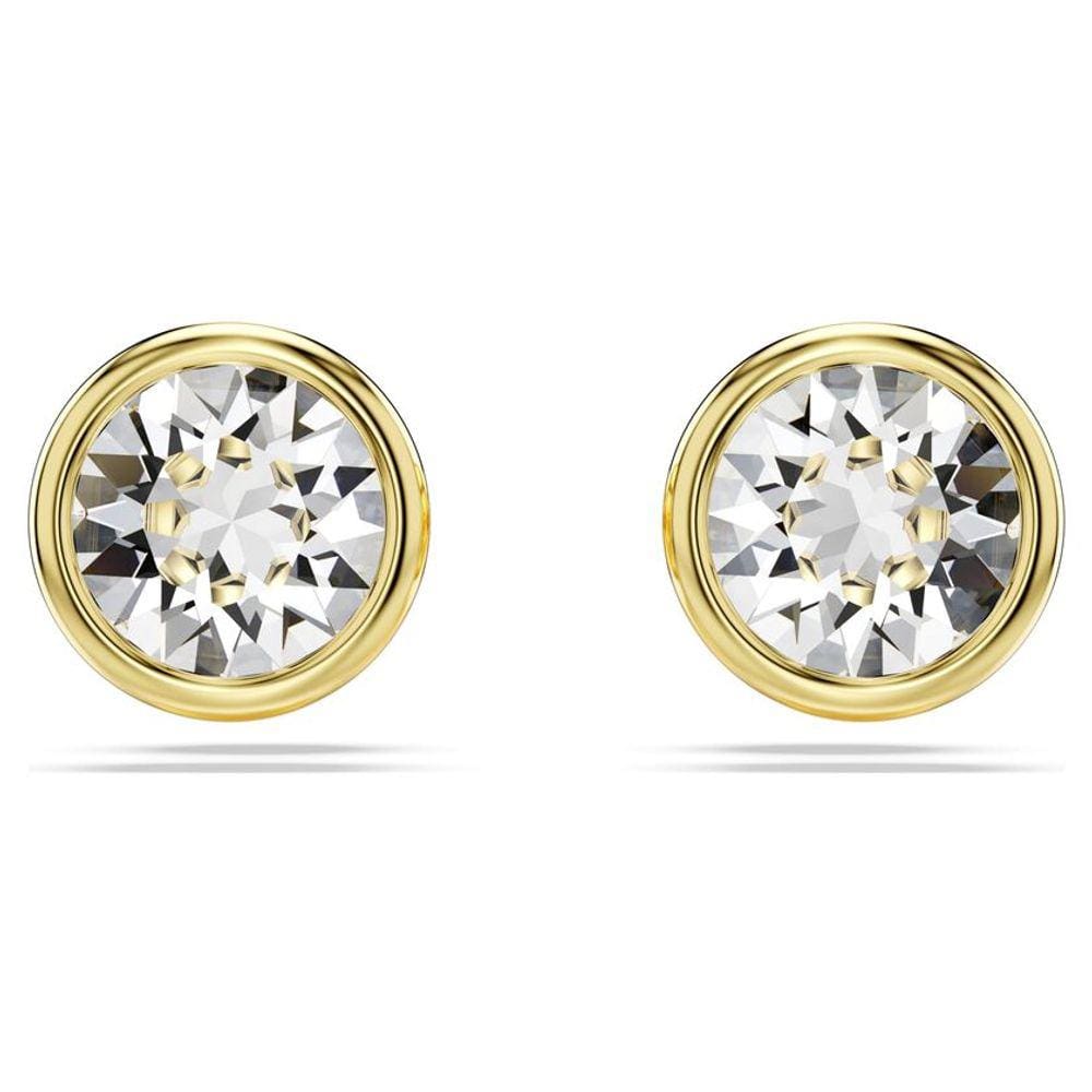 Brinco Dourado Feminino Swarovski Imber Acabamento em tom dourado Estiloso Banhado Ouro 5681552