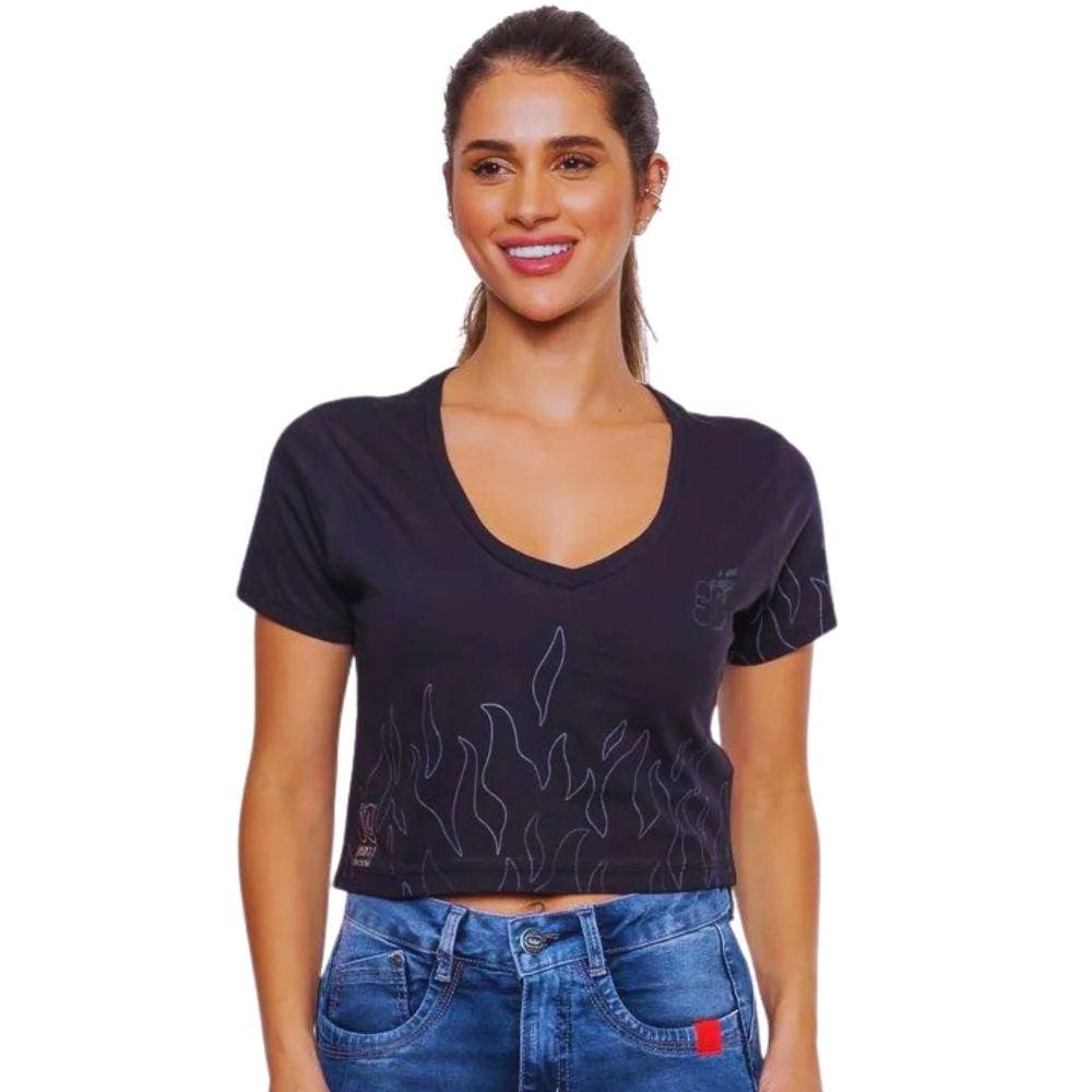 Camiseta Ecko Feminina Especial 30 Anos Preta J357A