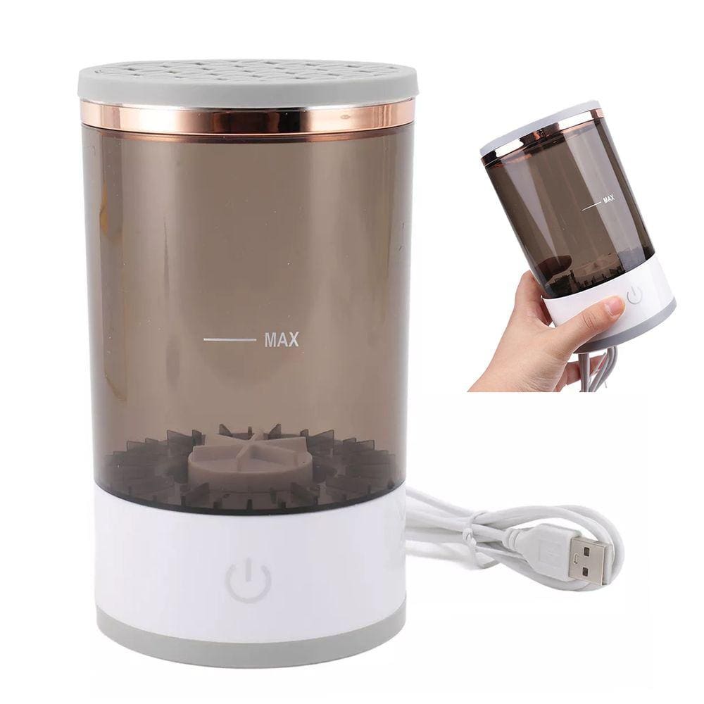 Maquina de Limpeza Pincel de Maquiagem USB Automatico Limpador Potente Vibraçao Remove Sujeira