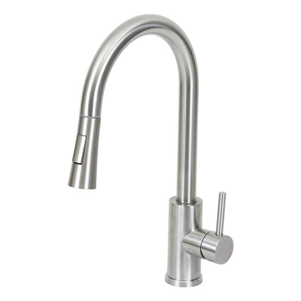 Torneira Monocomando Alta Extensível Cozinha Gourmet - Inox