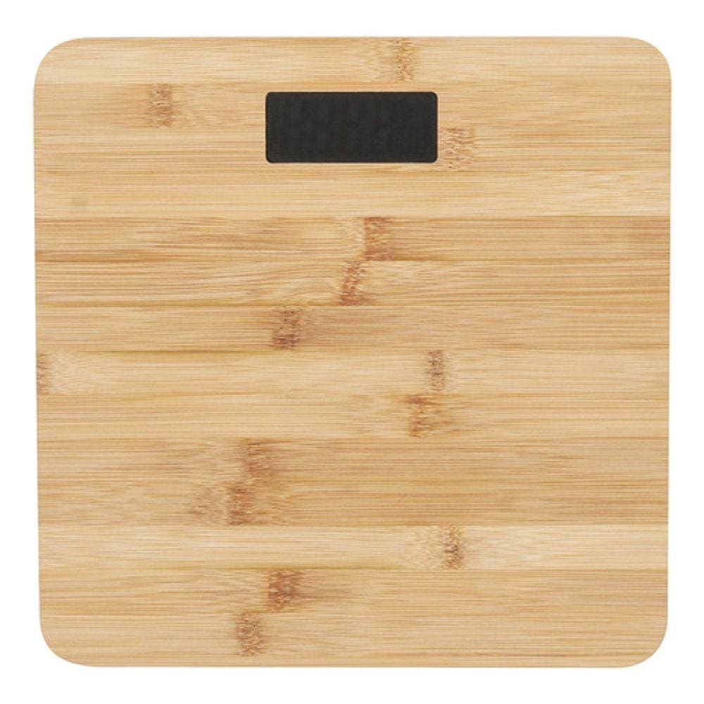 Balança Digital Corporal De Madeira Bambu 28x28cm - Oikos