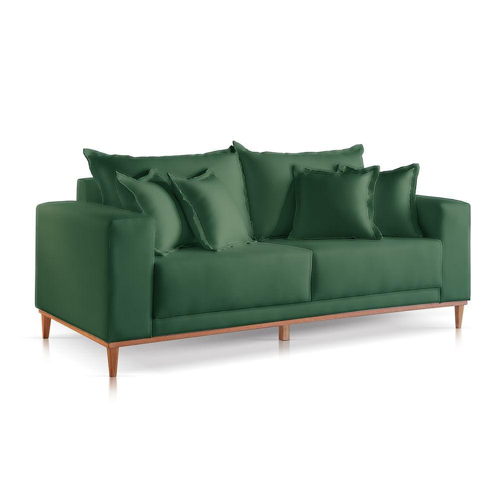 Sofá 2 Lugares Fixo Living Mirage Suede Verde 1,8m