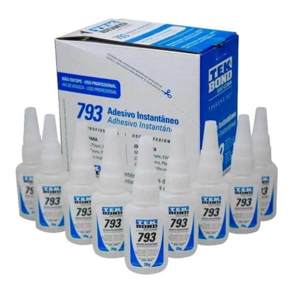 Adesivo Instantâneo 793 20g Caixa C-10 Tekbond