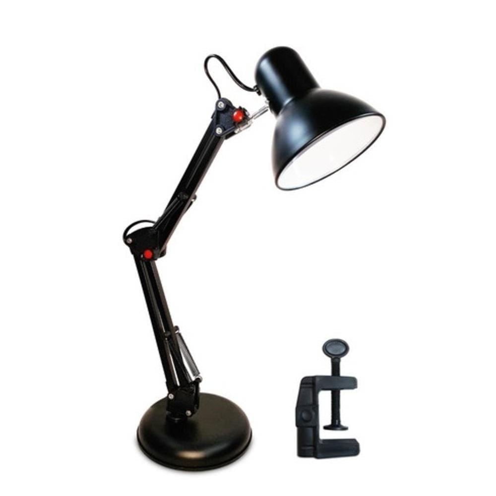 Luminaria Flexivel Articulada Com Garra E Base 2 Em 1