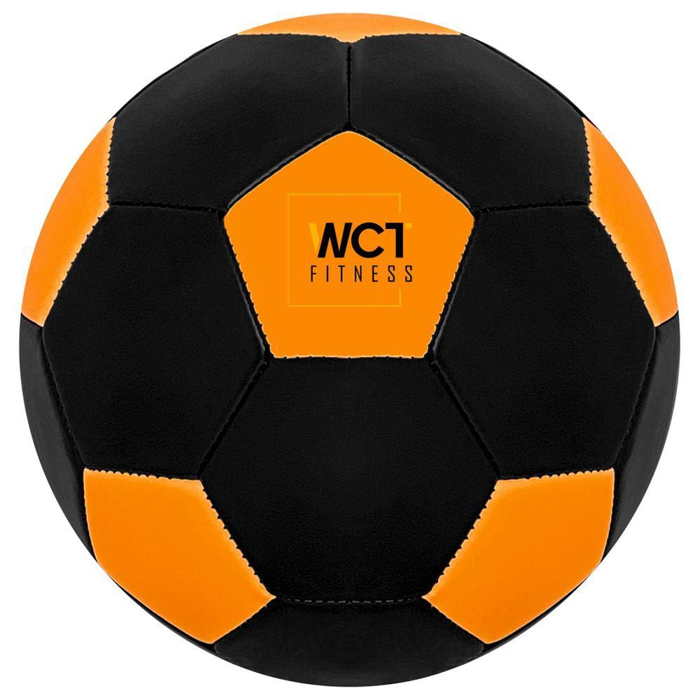 Bola Futebol Preto Laranja Florescente Neon Esporte Treinamento Criança Adulto – WCT Fitness