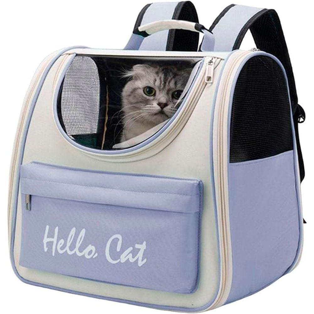 Bolsa Mochila Transporte Gato pet Animais Estimaçao Acampamento Caminhada Lazer Viagem Passeio Pequeno Medio Porte Bolsos Ventilaçao