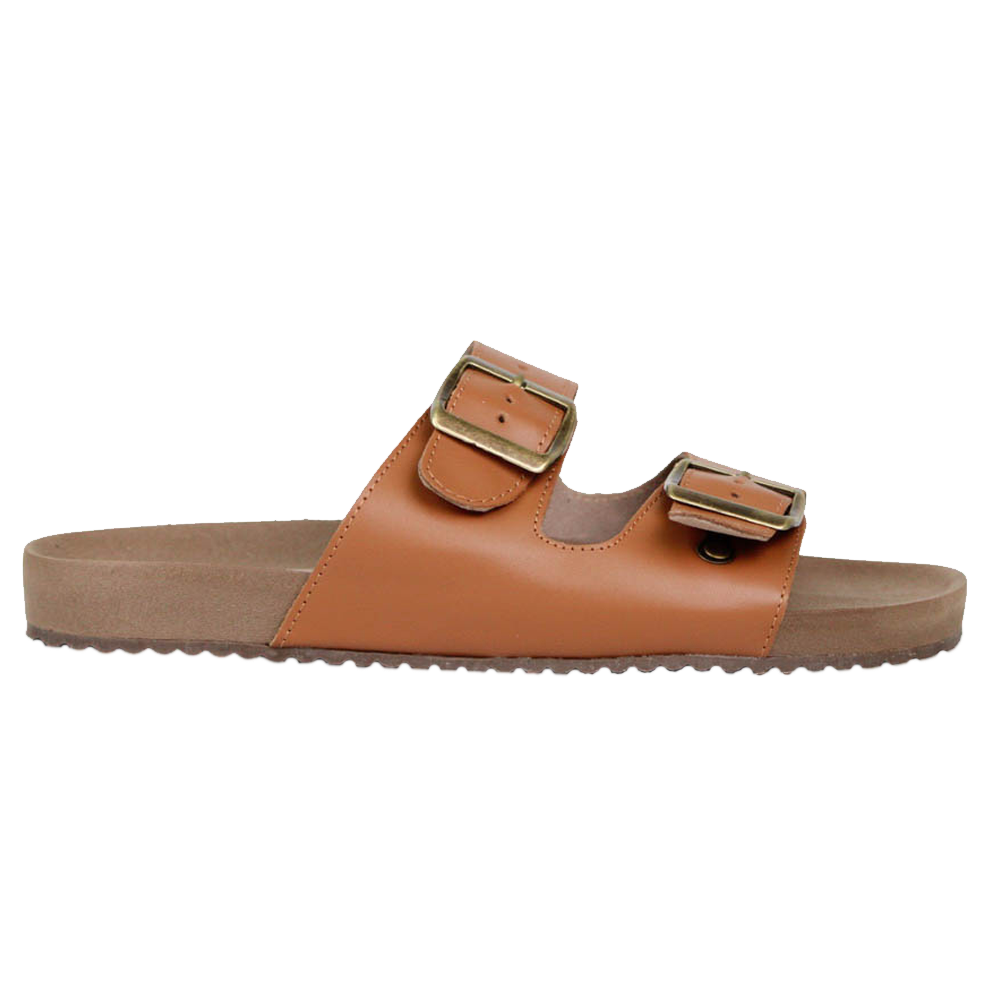 Sandália Flat Rasteira Chinelo Feminino Sensação Do Momento Birken Caramelo