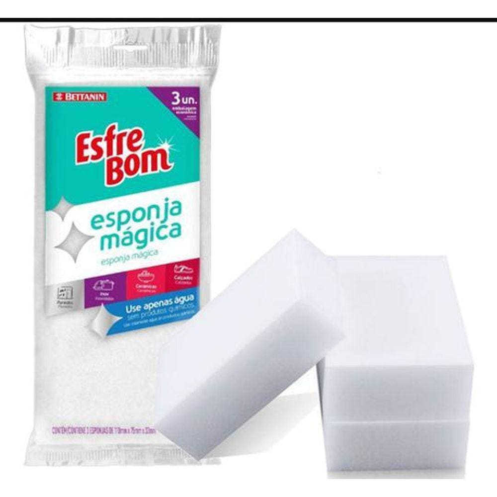 Esponja Magica Esfrebom Bettanin 3 Unidades