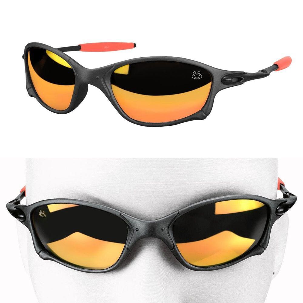 Lupa Sol Oculos Juliet Mandrake Metal Protecao UV + Case qualidade premium estiloso lente espelhada