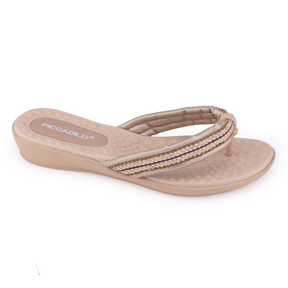 Chinelo Feminin Piccadilly 500322 Widefit leve almofada dedo