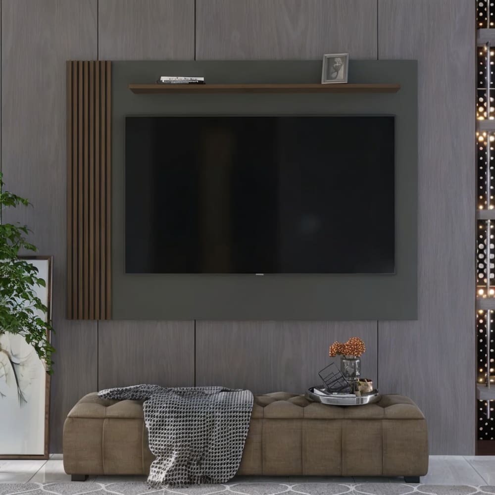 Painel Ripado para Tv até 70 Polegadas Grécia 180cm