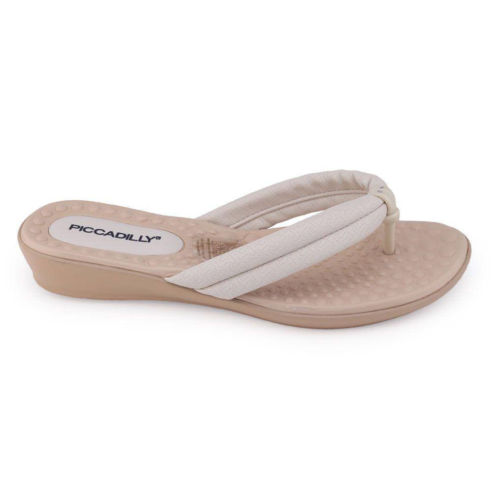 Chinelo Feminin Piccadilly 500324 Widefit leve almofada dedo