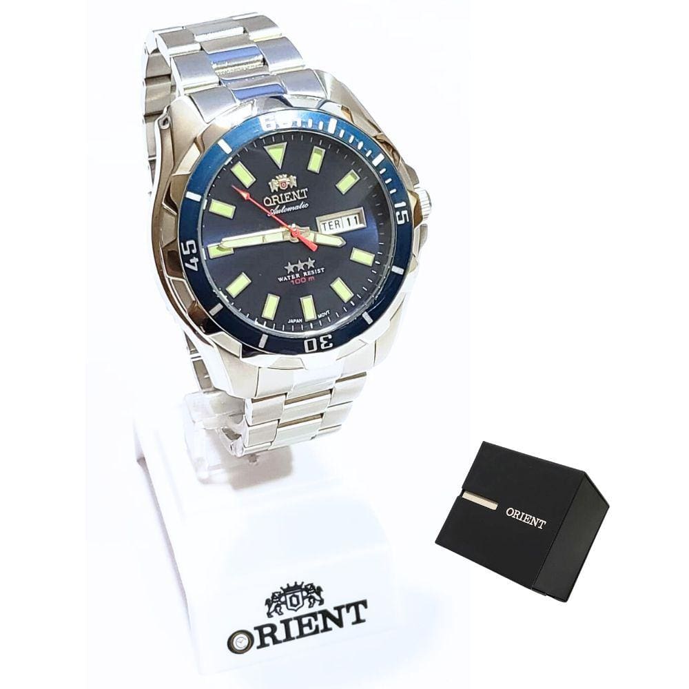 Relógio Orient Masculino Analógico Automático 469SS078F D1SX
