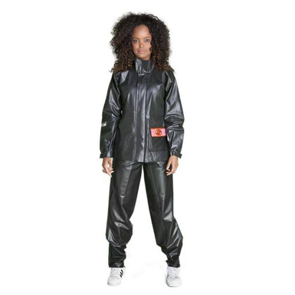 Capa Chuva (Jogo) Pvc Europa Preto Feminino Alba Tamanho M