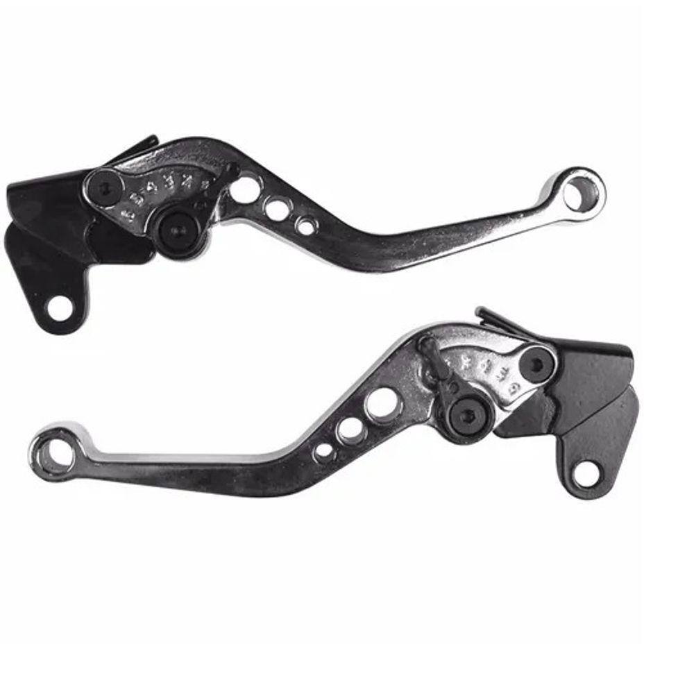 Manete Par C/Regulagem Sportiva Prata Factor125 Disco/Land08/
