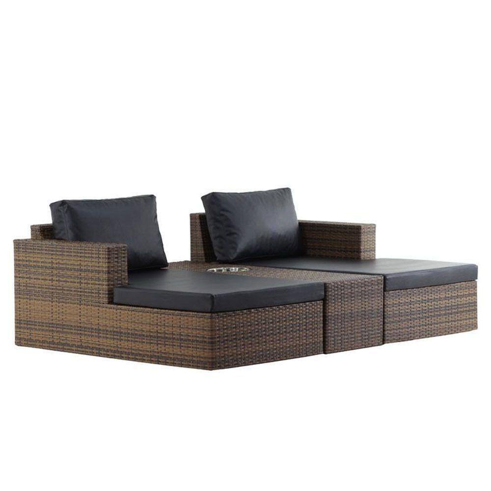 Chaise Recife Em Alumínio Piscina Jardim Trama Argila