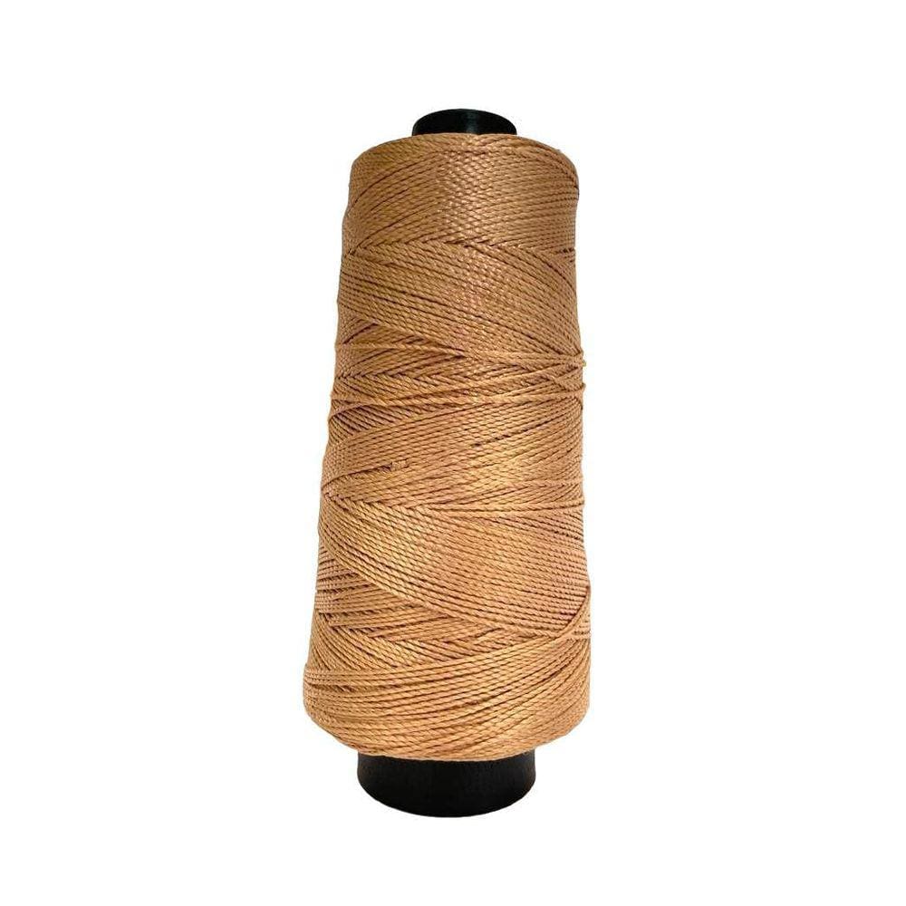Linha Trico Croche 500M Para Trançar Cabelo - Bege