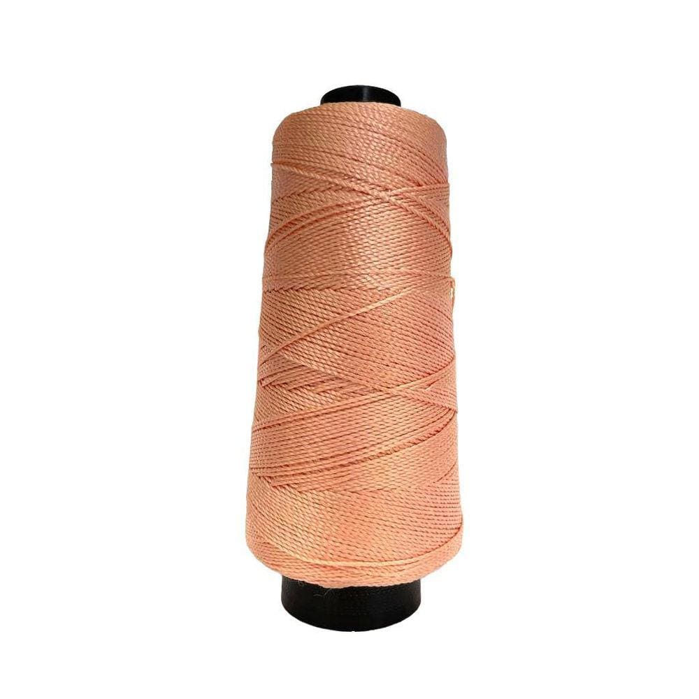 Linha Trico Croche 500M Para Trançar Cabelo - Salmão
