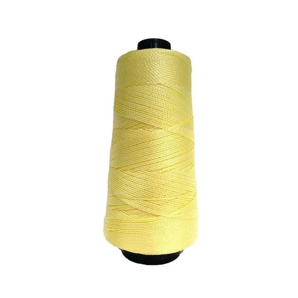 Linha Trico Croche 500M Para Trançar Cabelo - Amarelo