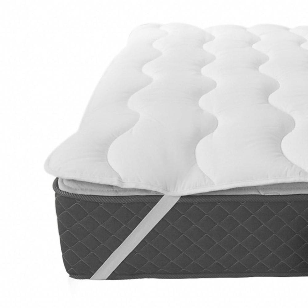 Pillow Top Protetor Colchão Cama Solteiro Toque Macio