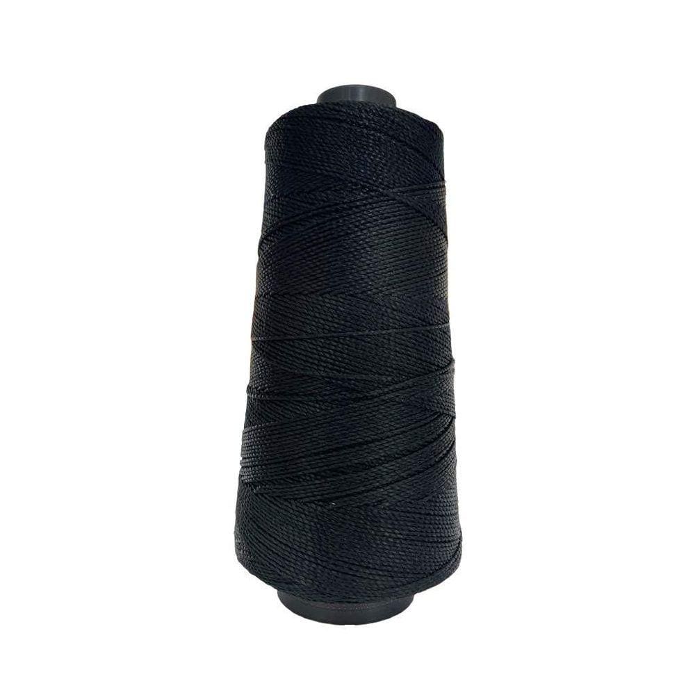 Linha Trico Croche 500M Para Trançar Cabelo - Preto