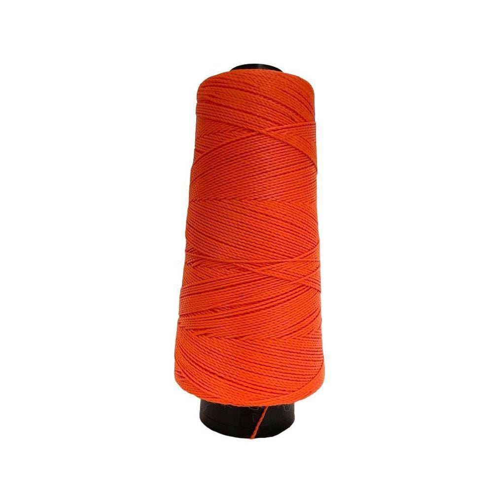 Linha Trico Croche 500M Para Trançar Cabelo - Laranja