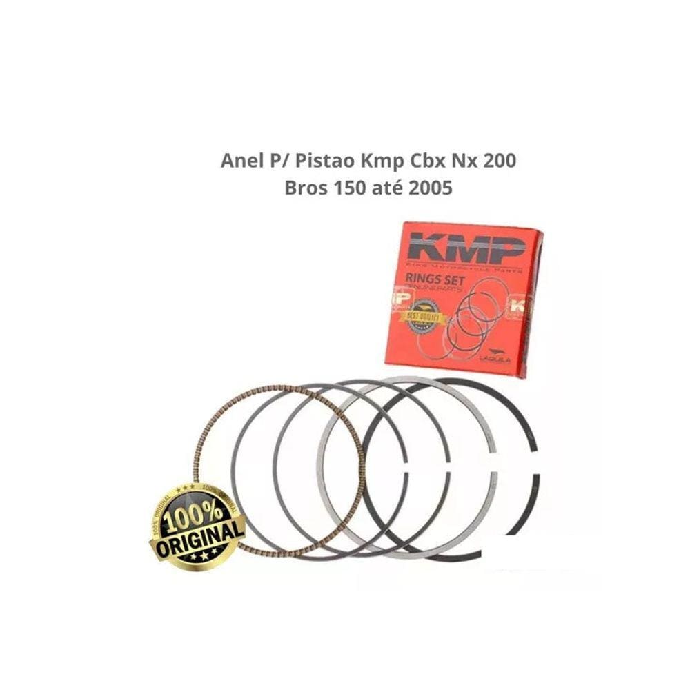 Anel Segmento (Jg) Kmp Honda Cbx200/Xr200/Nx200 (0,25)