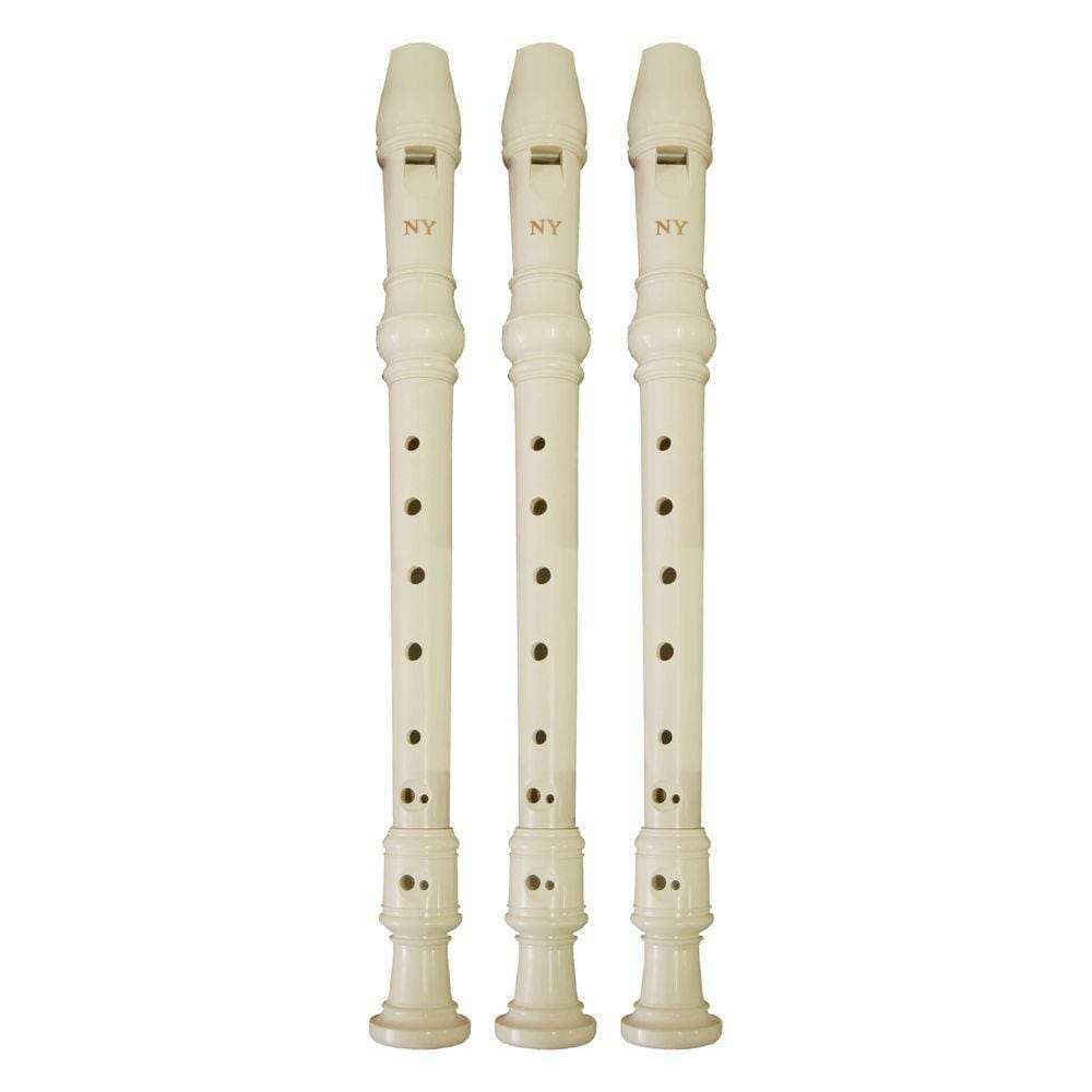 Kit 3 Flautas Doce Germânica FL 20G New York