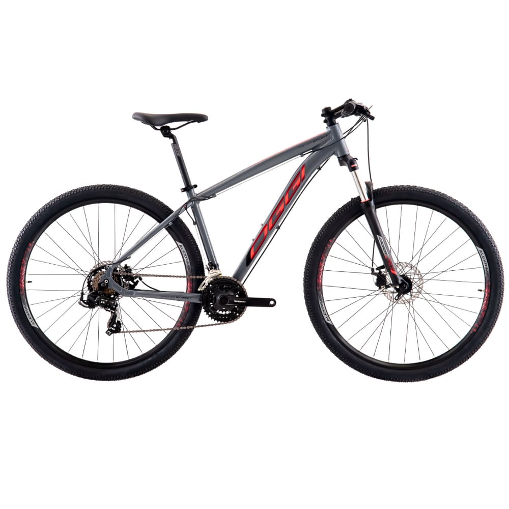 Bicicleta Aro 29 Oggi Hacker Sport 21v - Grafite/Vermelho/Preto Tamanho 19