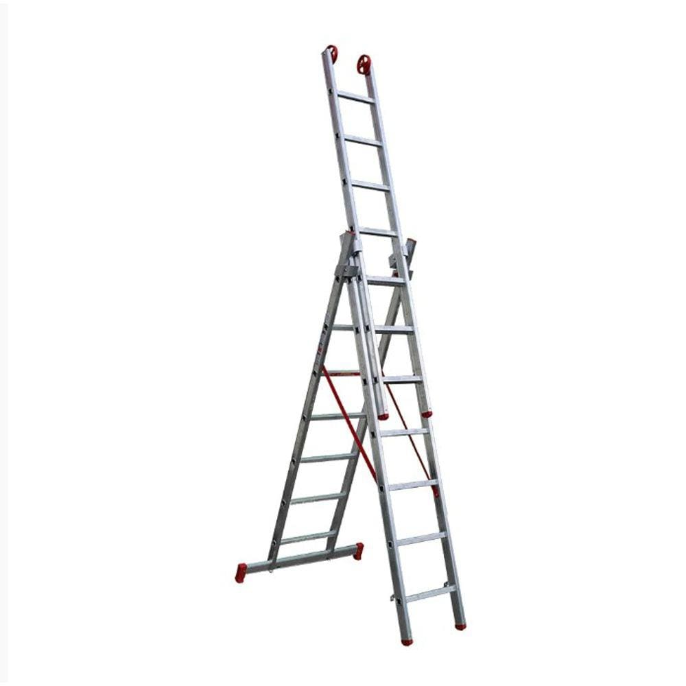 Escada Extensiva Tripla Aluminio 7X3 Degraus Botafogo