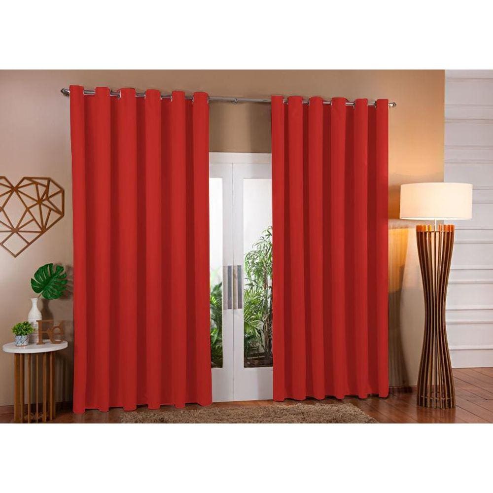 Cortina Blackout Em Tecido Corta Luz 4,00 X 2,80 Sala E