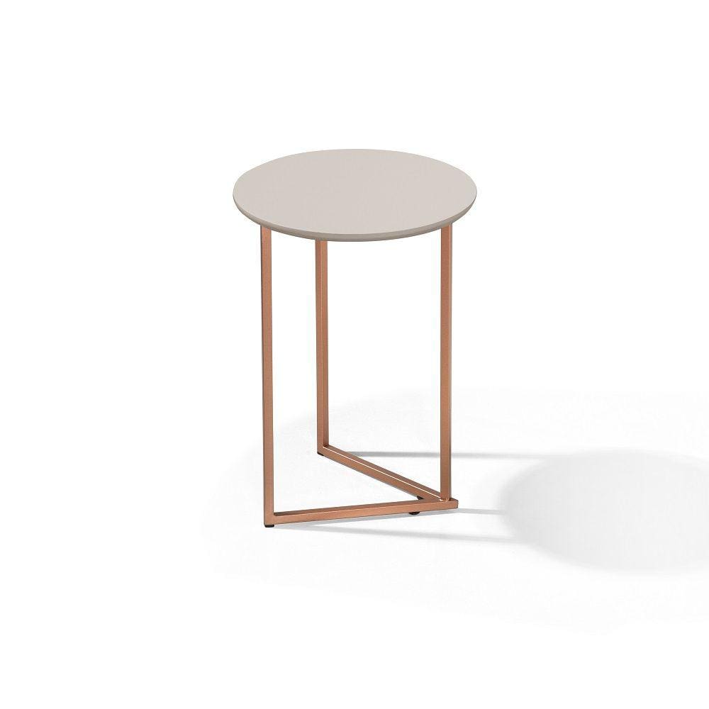 Mesinha De Canto Redonda Moderna Luxo Jade Pronto envio