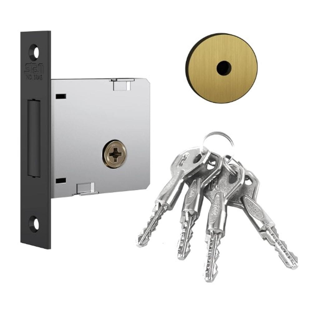 Fechadura Auxiliar Tetra Oxidada Stam 1004