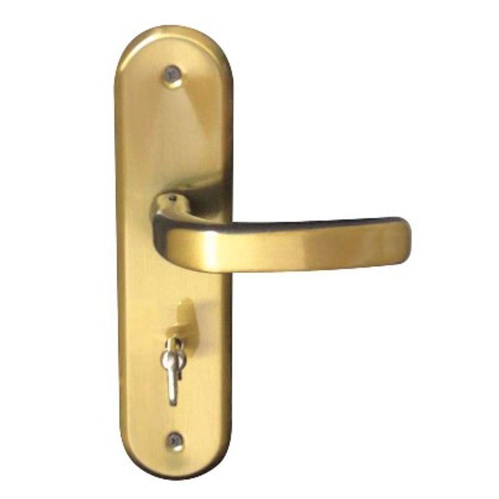 Fechadura Wc 40 Stilo Alavanca Bronze Latonado  Mgm