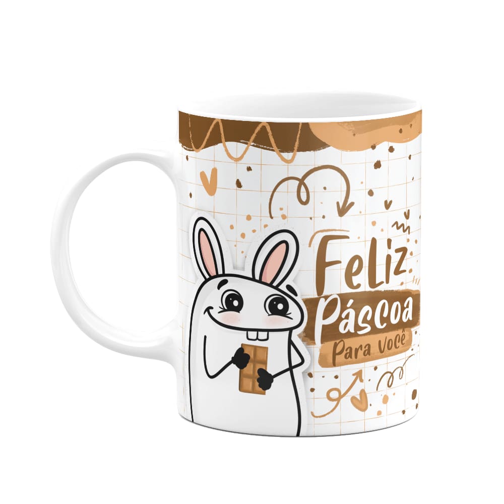 Caneca Flork Páscoa- Feliz páscoa para você