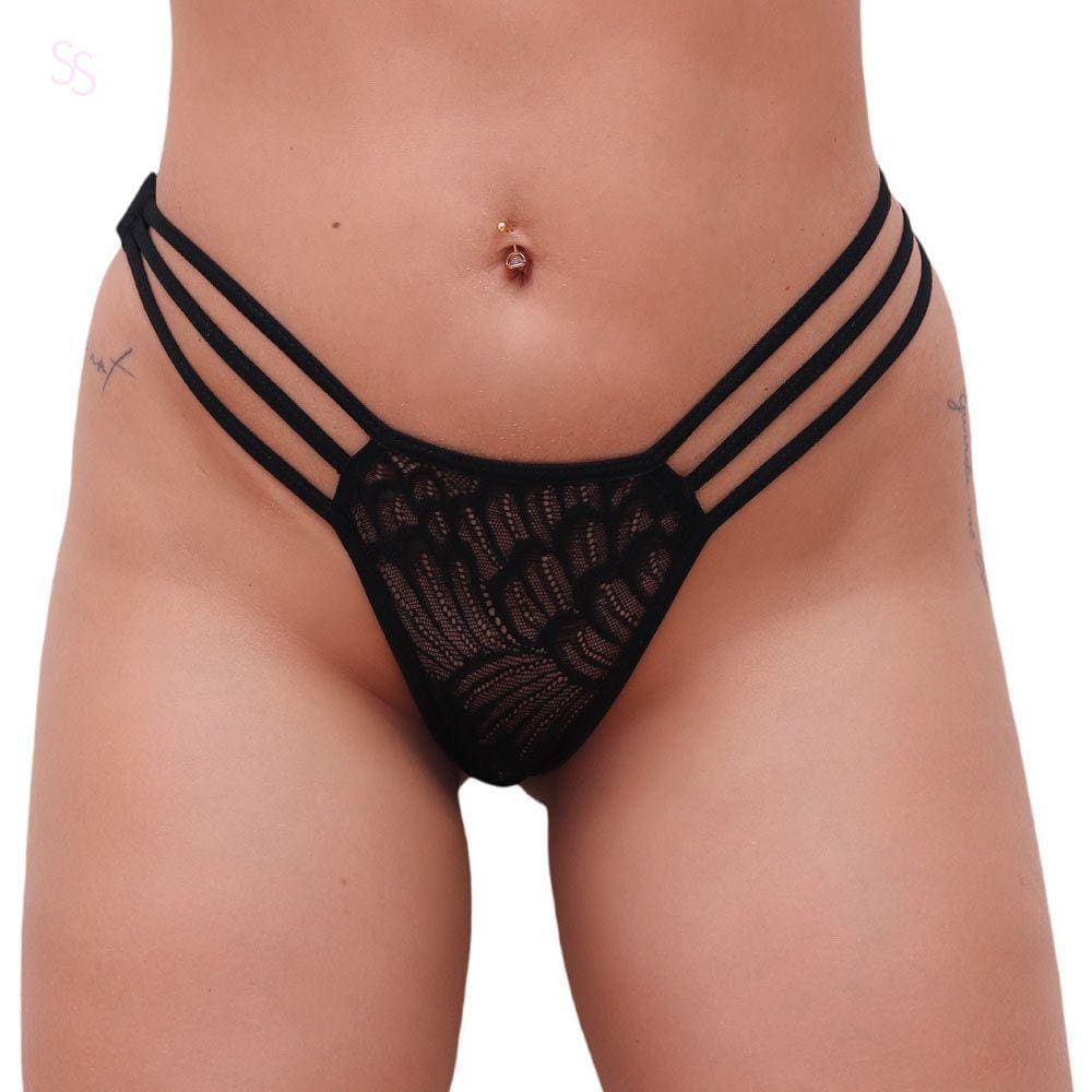 Calcinha Strap Lap Dance Com Abertura Lateral