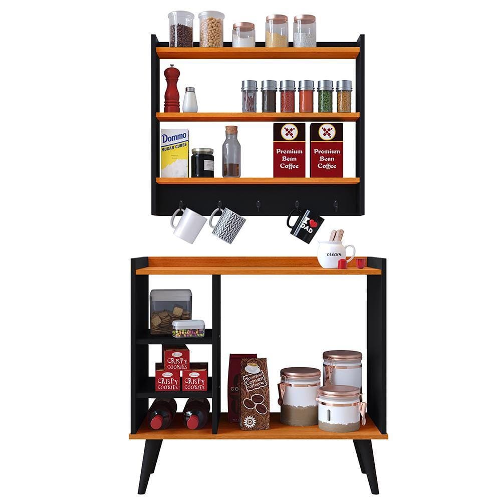 Jogo Decorativo Organizador Casa Aparador Buffet Maria Sala Jantar Armário Suspenso Amélia Cozinha - RPM Móveis