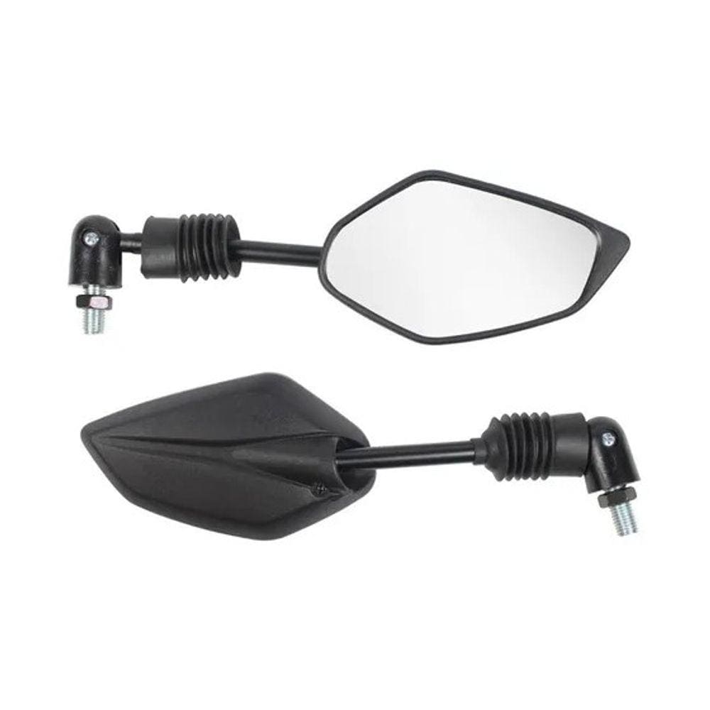 Espelho Retrovis Mini Articul Option Preto Gvs P/Yam (Par)