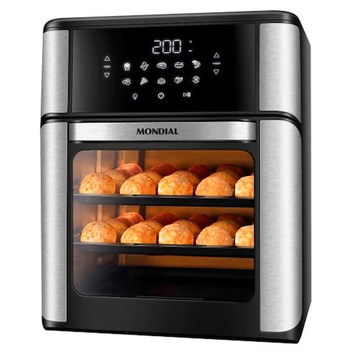 imagem-Fritadeira Air Fryer Forno Oven 12L Mondial AFON-12L-BI 2000W - 220V
