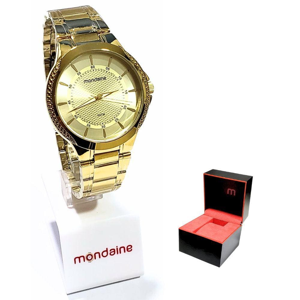 Relógio Mondaine Feminino Analógico Dourado 99398LPMVDE1