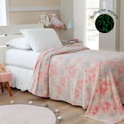 Cobertor Manta Infantil Brilha no Escuro Fleece  Fluorescente Magica