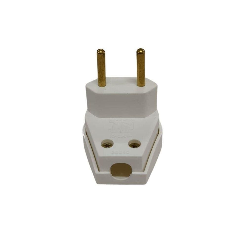 Pino Torto Plug Forte Mec-tronic 2p Nbr 14136 10a-250v Bivolt