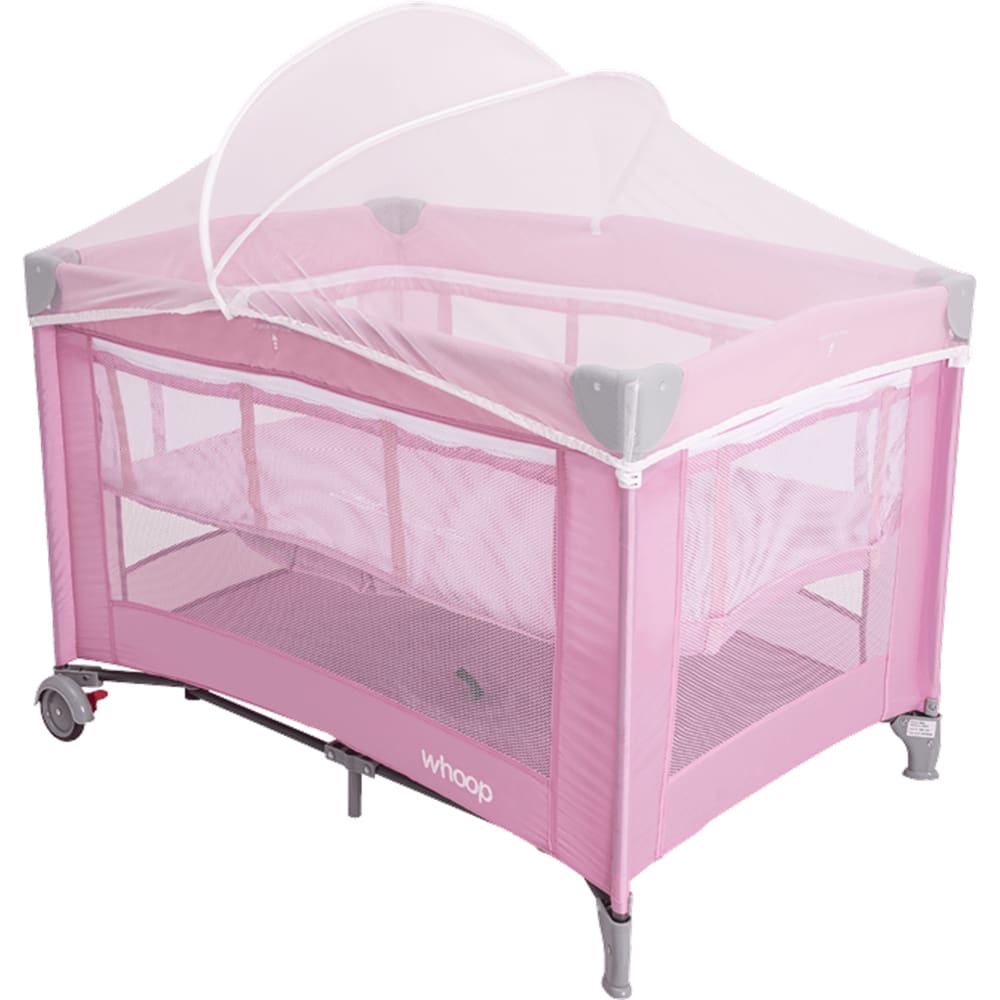 Berço Cercado Bliss Rosa Desmontavel Portatil Kiddo Whoop