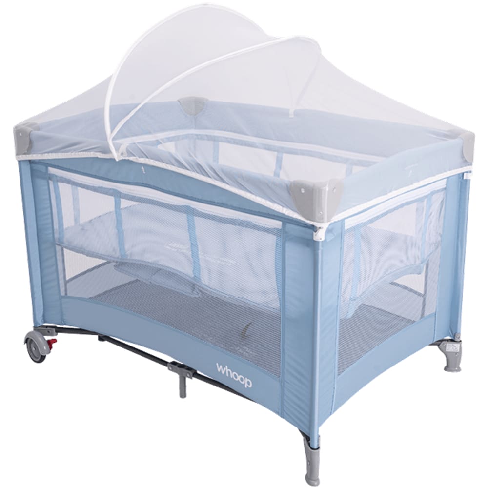 Berço Cercado Bliss Azul Kiddo Desmontavel Portatil Whoop