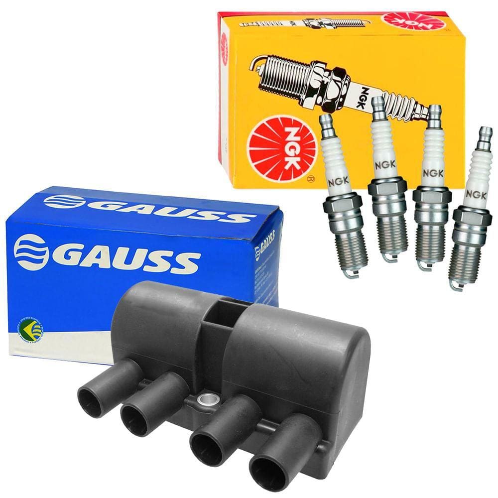 Kit Bobina Gauss+Vela NGK Cobalt 1.4 Econoflex 11 a 16 Flex